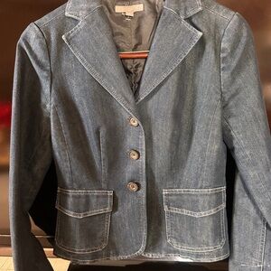 Ann Taylor Blue Denim Blazer